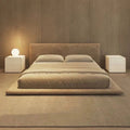 upholstered floor bed