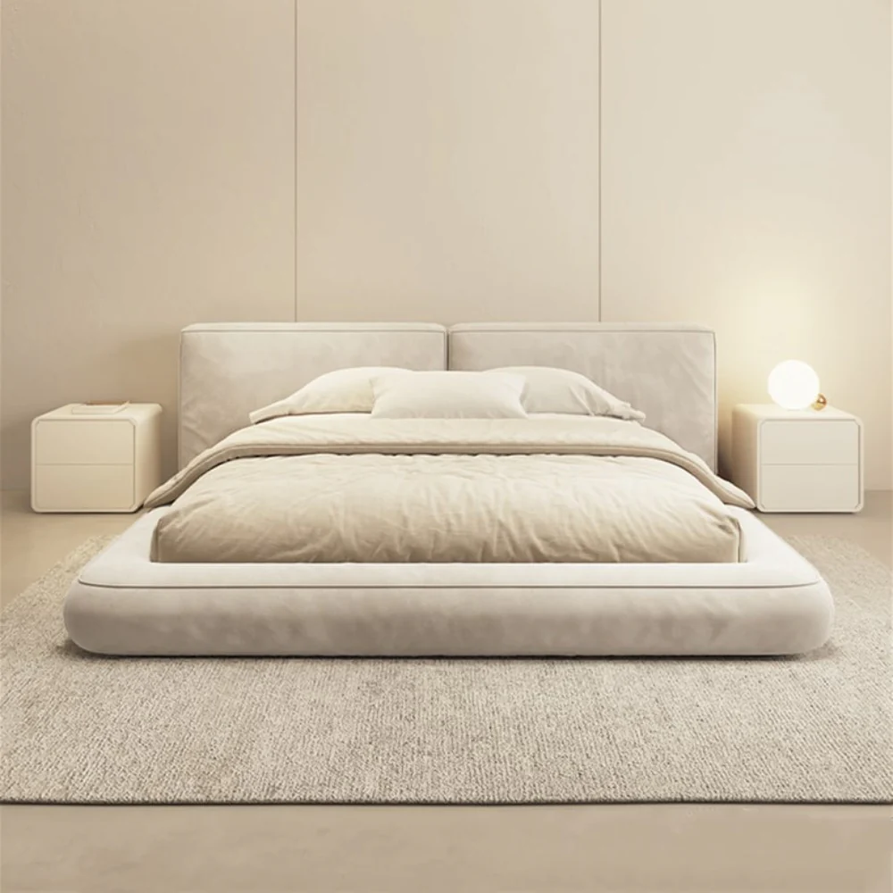 Off-white floor bed