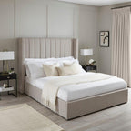 Off-white modern bed