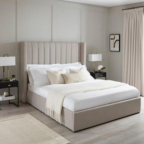 Off-white modern bed