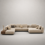 U-shaped sofa
