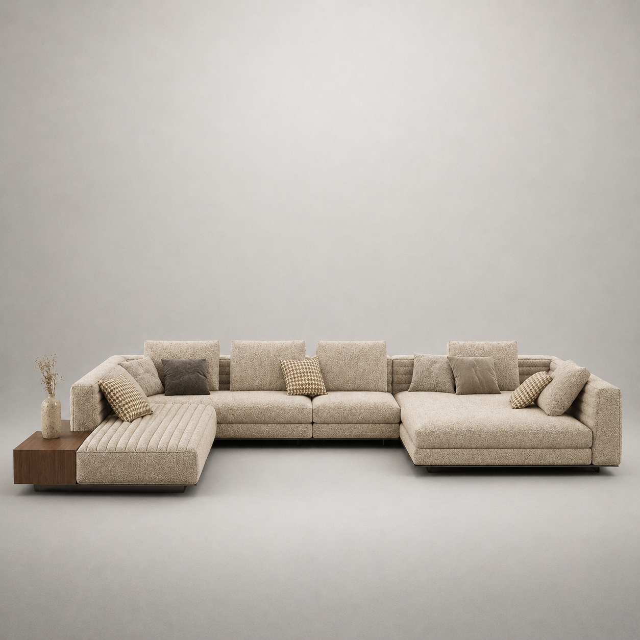U-shaped sofa
