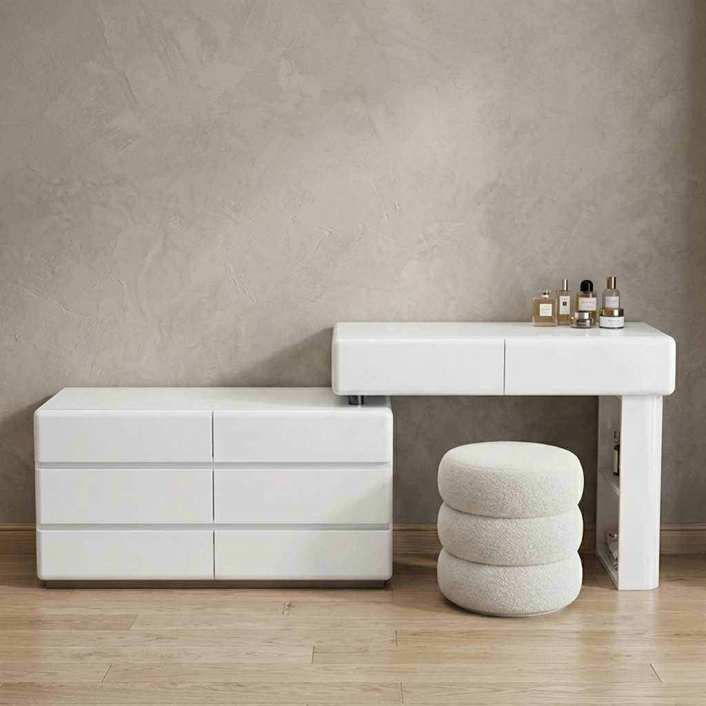 Aster Dressing Table with Stool.