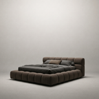 Bubble Cozy Upholstered Platform Bed Frame.