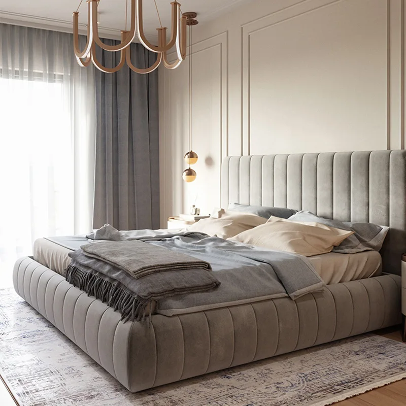 Monaco Channel Tufted Upholstered Bed.