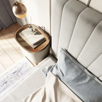 Monaco Channel Tufted Upholstered Bed.