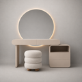 dressing table with mirror