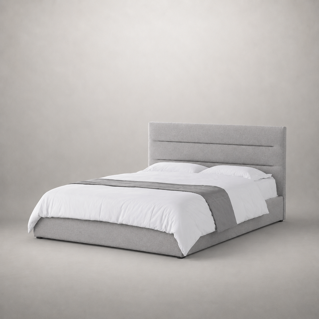 gray bed