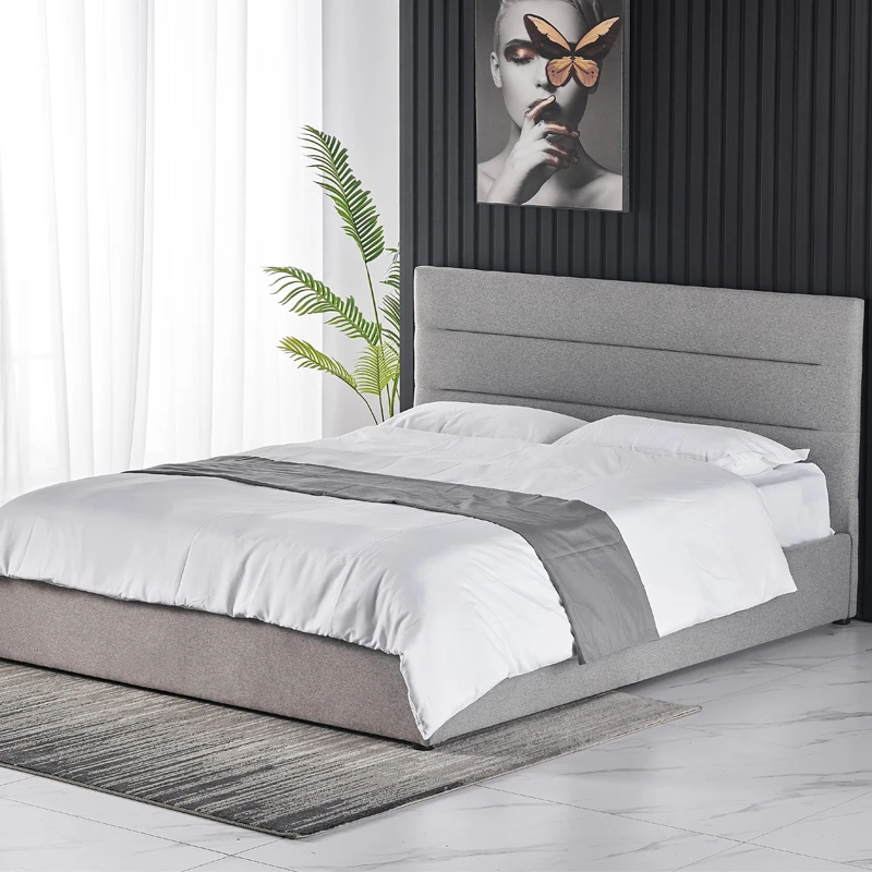 gray bed