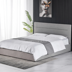 gray bed