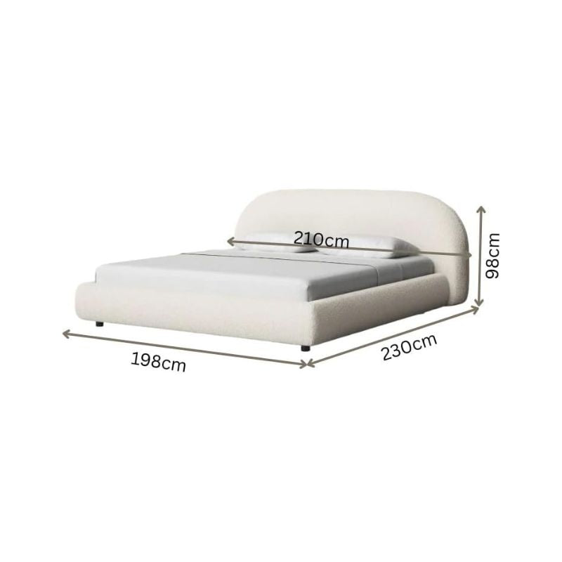 king upholstered bed
