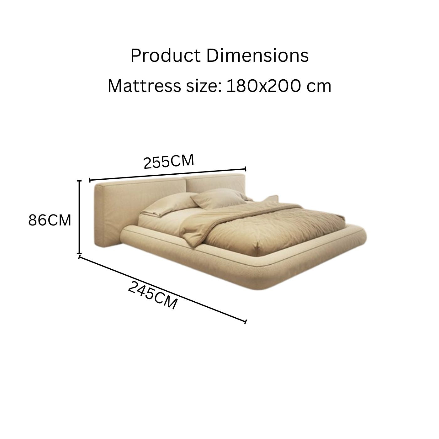 king size floor bed