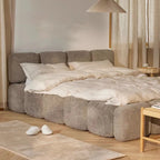 Milo Cloud Modular Upholstered Bed.