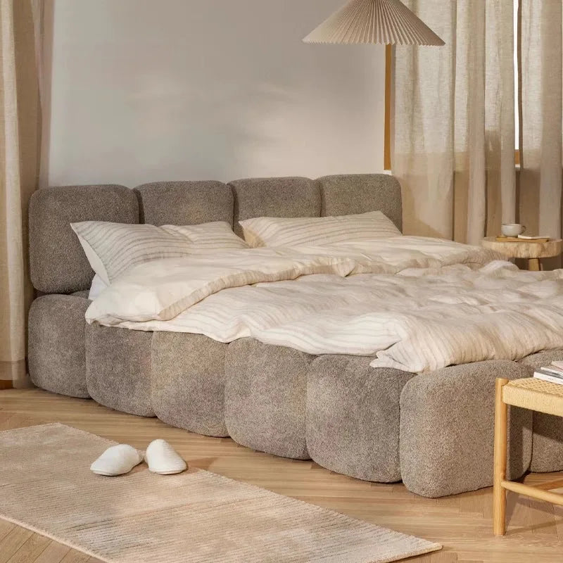 Milo Cloud Modular Upholstered Bed.