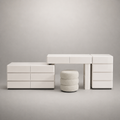 modern white dressing table