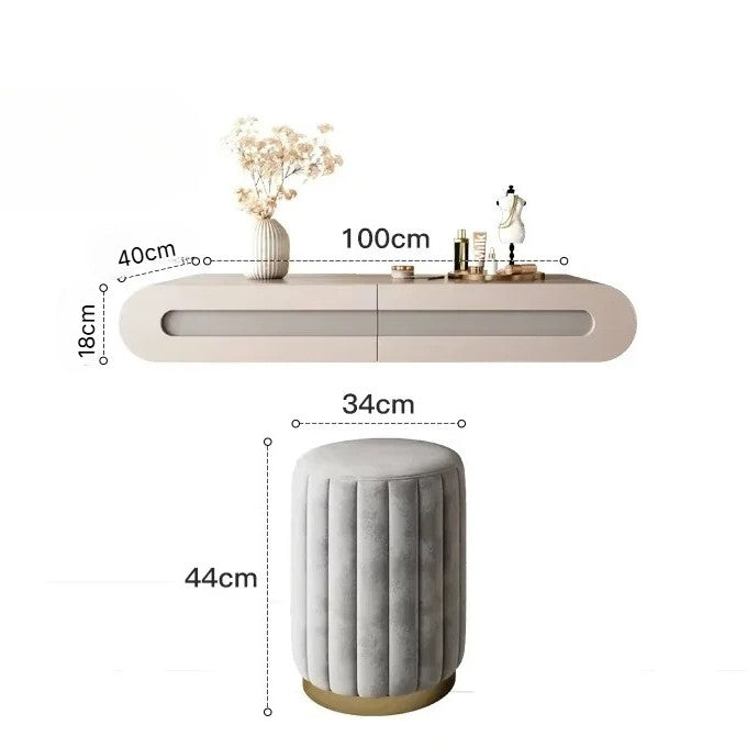 Sleek Wall Mounted Dressing Table Set.