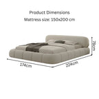 queen curvy bed