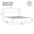 queen platform bed
