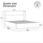 queen platform bed