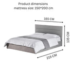 queen size upholstered bed