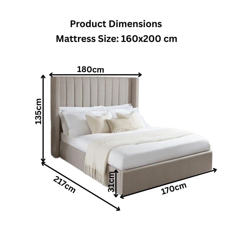 queen size upholstered bed