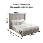 queen size upholstered bed
