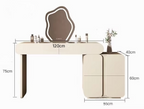 Leviora Dressing Table with Mirror and Stool.