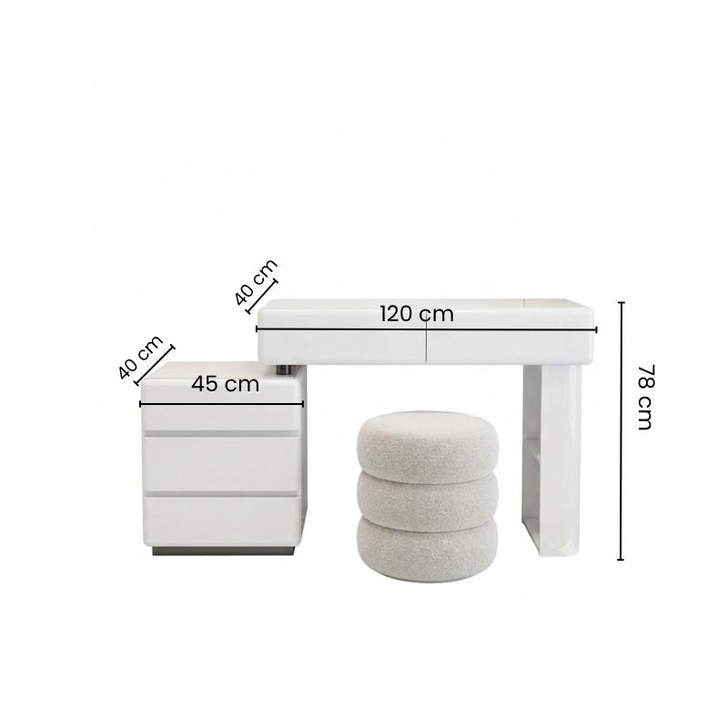 vanity table size