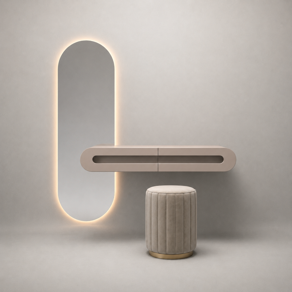 wall-mounted dressing table